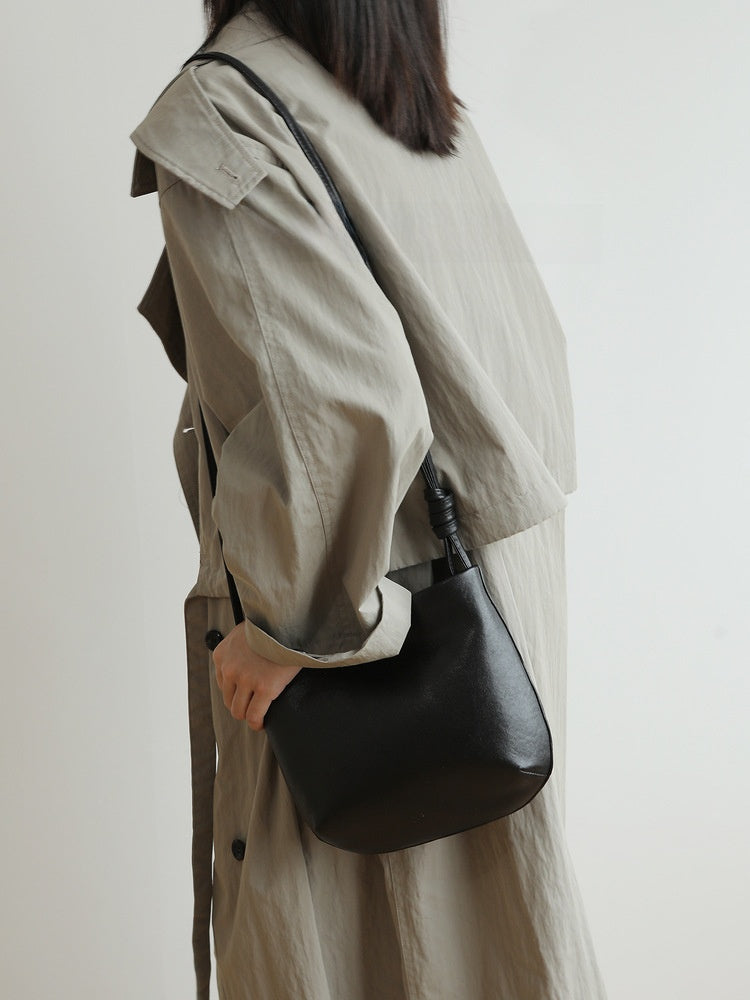 Adjustable Leather Crossbody Saddle Bag